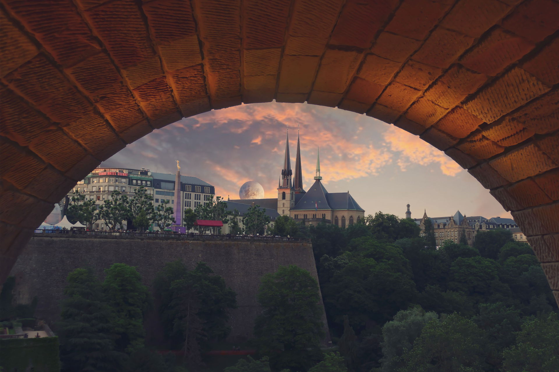 Geschiedenis en moderniteit in de stad Luxemburg